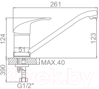 Смеситель Ledeme L4929-B
