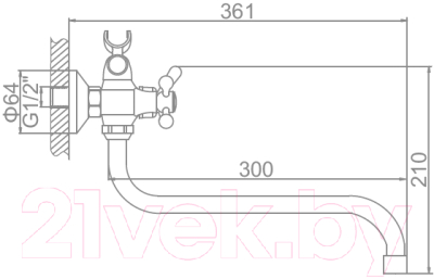 Смеситель Ledeme L2227