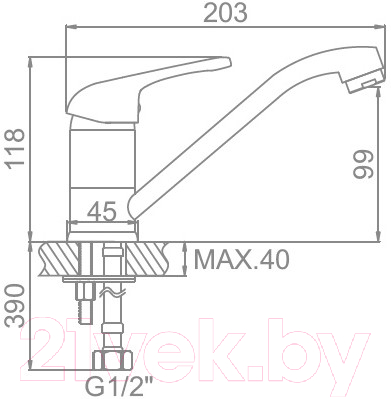Смеситель Ledeme L4539-B