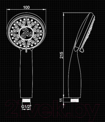 Лейка ручного душа Ledeme L16