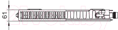 Радиатор стальной Kermi Profil-Ventil FTV тип 11 600x600 / FTV110600601R2K