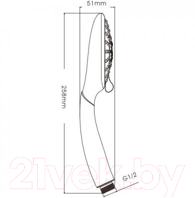 Лейка ручного душа Ledeme M16