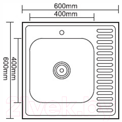 Мойка кухонная Ledeme L66060-R