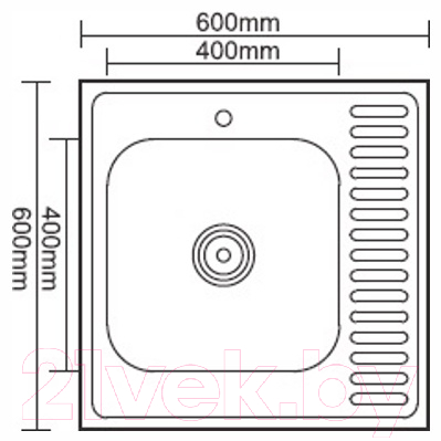 Мойка кухонная Ledeme L96060L