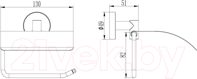 Держатель для туалетной бумаги Ledeme L1703