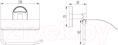 Держатель для туалетной бумаги Ledeme L1903