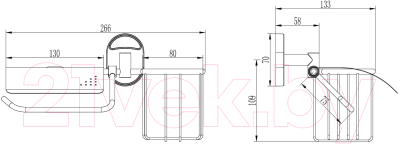 Держатель для туалетной бумаги Ledeme L1903-1