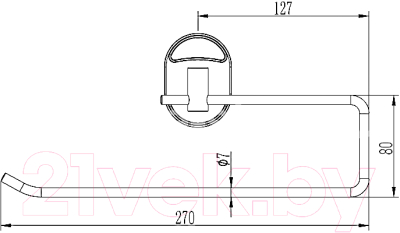 Держатель для бумажных полотенец в ванную Ledeme L1903-2