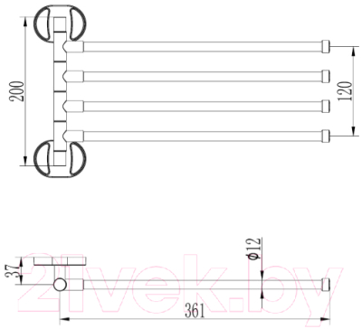 Держатель для полотенца Ledeme L1914