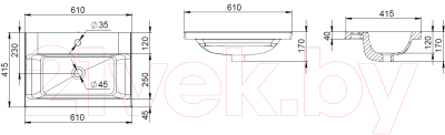 Умывальник AM.PM Gem M90WCC0602WG