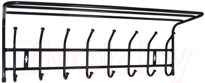 Вешалка для одежды Ника ВП8 с полкой - фото