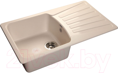 Мойка кухонная GranFest Standart GF-S850L (белый) - фото