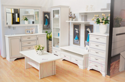 Журнальный столик Black Red White Kentaki S320-LAW