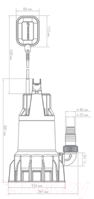 Фекальный насос Джилекс Фекальник 330/12 / 5402