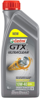 Моторное масло Castrol GTX Ultraclean 10W40 A3/B4 / 15A4DE - фото
