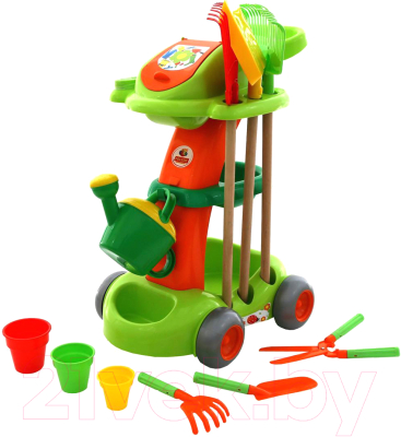 Тележка с инструментами игрушечная Полесье Садовый / 54548 - фото