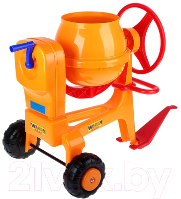 Бетономешалка игрушечная Полесье Бетономешалка №1 с прицепным устройством / 43757 - фото