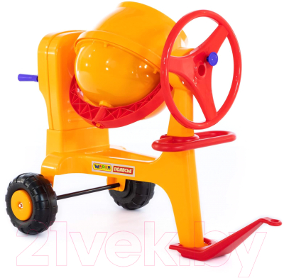 Бетономешалка игрушечная Полесье Бетономешалка №1 с прицепным устройством / 43757