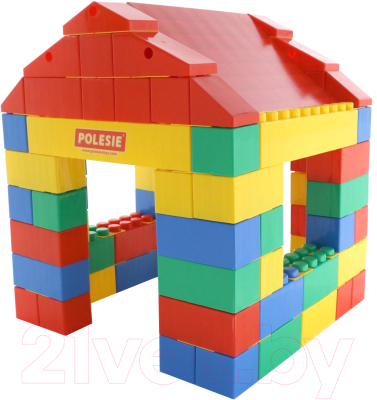 Конструктор Полесье Строительный Дом / 37473 - фото