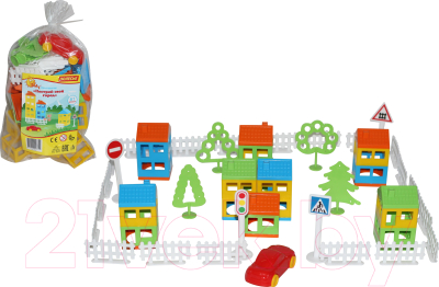 Конструктор Полесье Построй свой город / 53725 - фото