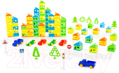 Конструктор Полесье Построй свой город / 53756