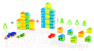 Конструктор Полесье Построй свой город / 53756