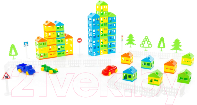 Конструктор Полесье Построй свой город / 53756