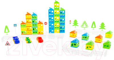 Конструктор Полесье Построй свой город / 53756