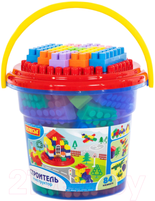 Конструктор Полесье Строитель / 37213 - фото