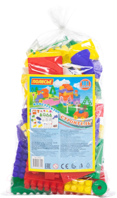 Конструктор Полесье Строитель / 36100 - фото