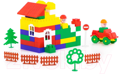 Конструктор Полесье Строитель / 36100