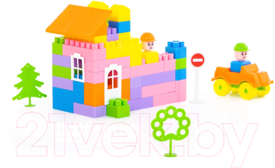 Конструктор Полесье Строитель / 36100