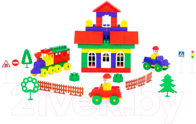 Конструктор Полесье Строитель / 36131