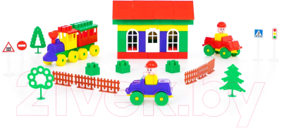 Конструктор Полесье Строитель / 36131