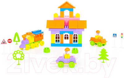 Конструктор Полесье Строитель / 36131