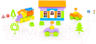 Конструктор Полесье Строитель / 36131