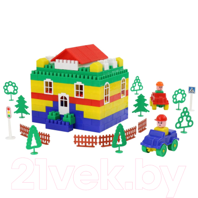 Конструктор Полесье Строитель / 36148