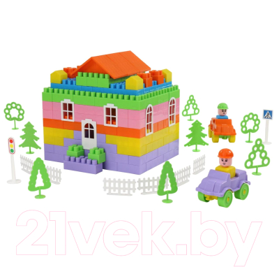 Конструктор Полесье Строитель / 36148