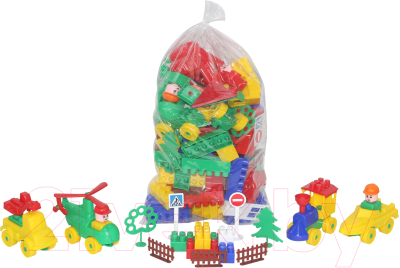 Конструктор Полесье Строитель / 52537 - фото