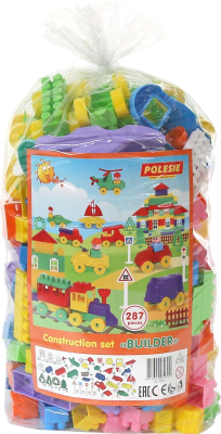 Конструктор Полесье Строитель / 52551 - фото