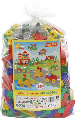 Конструктор Полесье Строитель / 52568 - фото