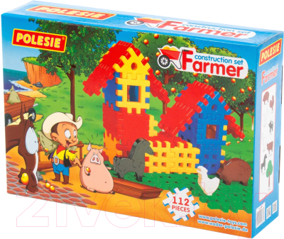 Конструктор Полесье Фермер / 4864 - фото