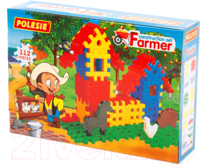 Конструктор Полесье Фермер / 4864