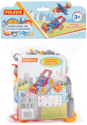 Конструктор Полесье Изобретатель. Автомобиль №1 / 55071 - фото