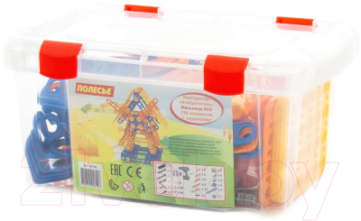 Конструктор Полесье Изобретатель. Мельница №2 с шуруповертом / 58126 - фото