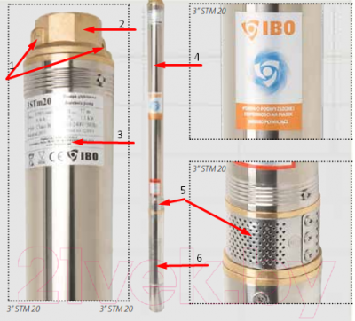 Скважинный насос IBO 3STM28