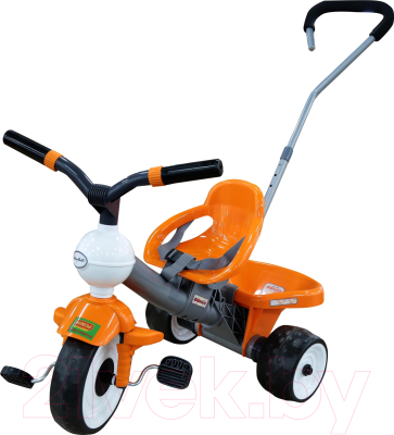 Трехколесный велосипед с ручкой Полесье Дидактик №2 / 46369 - фото