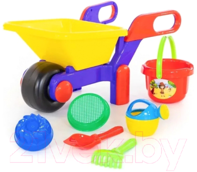 Тележка с игрушками для песочницы Полесье №544 / 54319 - фото