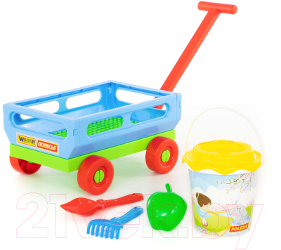 Тележка с игрушками для песочницы Полесье №420 / 38586 - фото