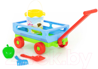 Тележка с игрушками для песочницы Полесье №420 / 38586